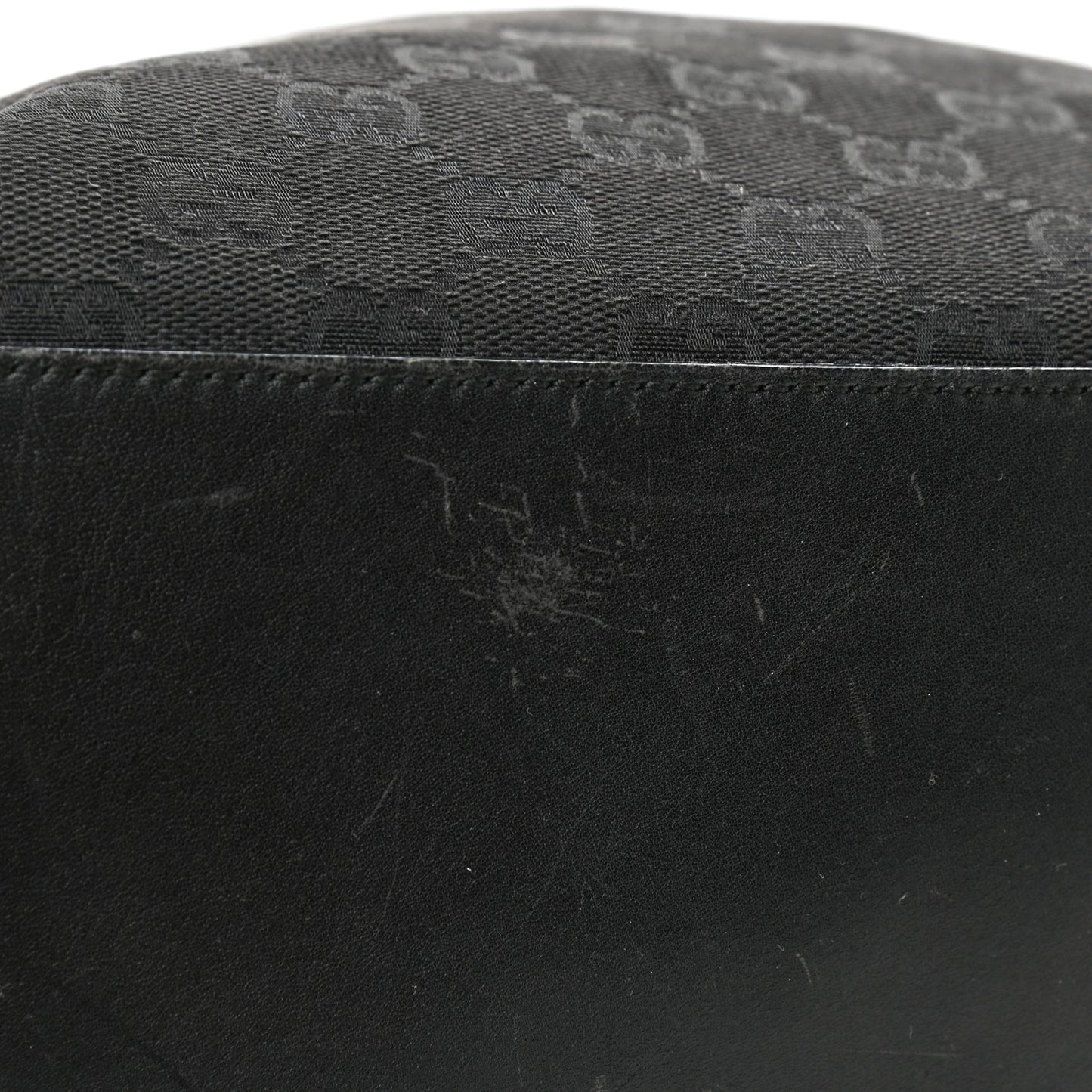 Monogram Bucket Tote Black