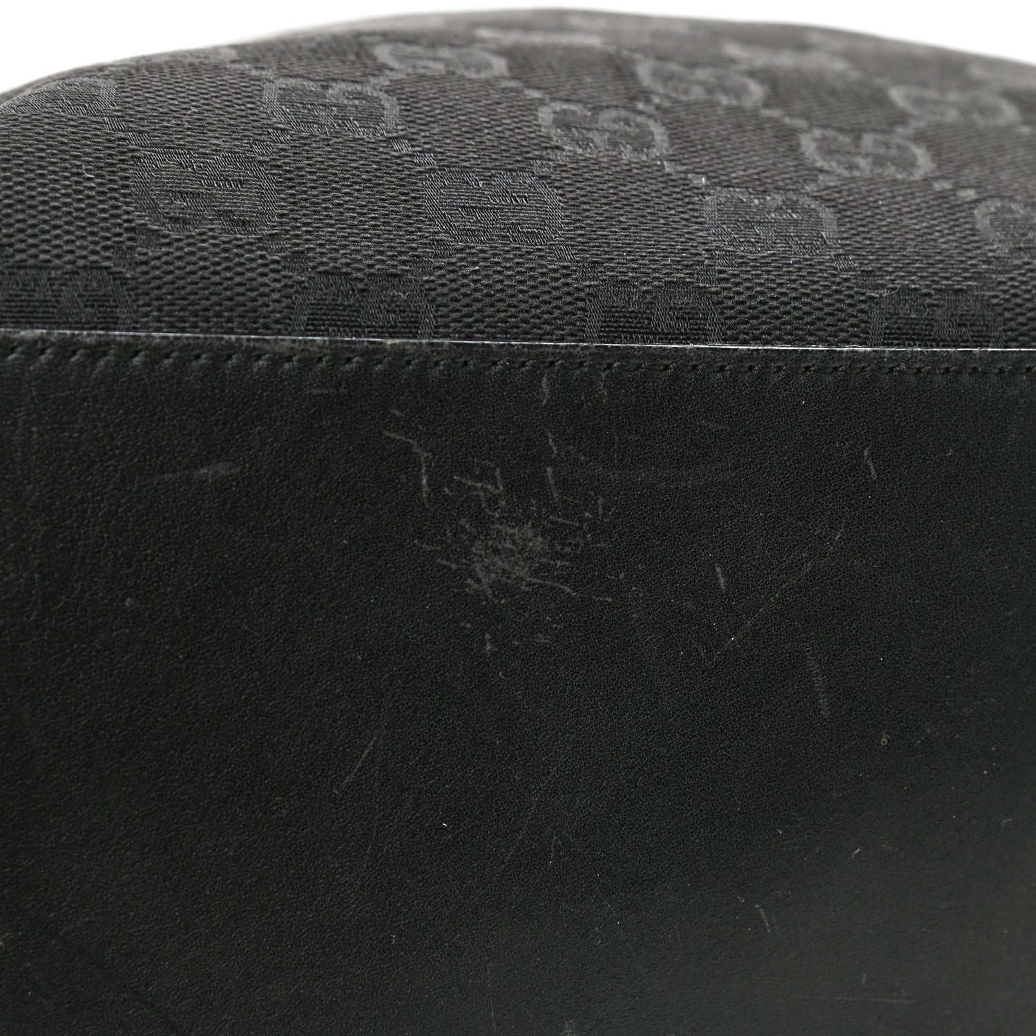 Gucci Monogram Bucket Tote Black 11 of 16