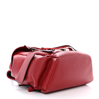 Gucci Grained Calfskin Medium Ophidia Double Buckle Backpack Red 4 of 10