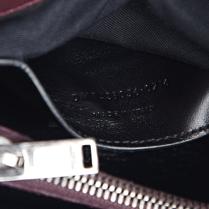 Saint Laurent Sheepskin Matelasse Chevron Monogram Medium College Bag Amaranto 7 of 11