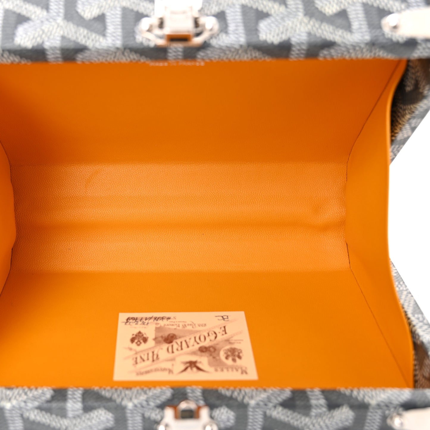 Goyardine Minaudiere Trunk Bag Grey