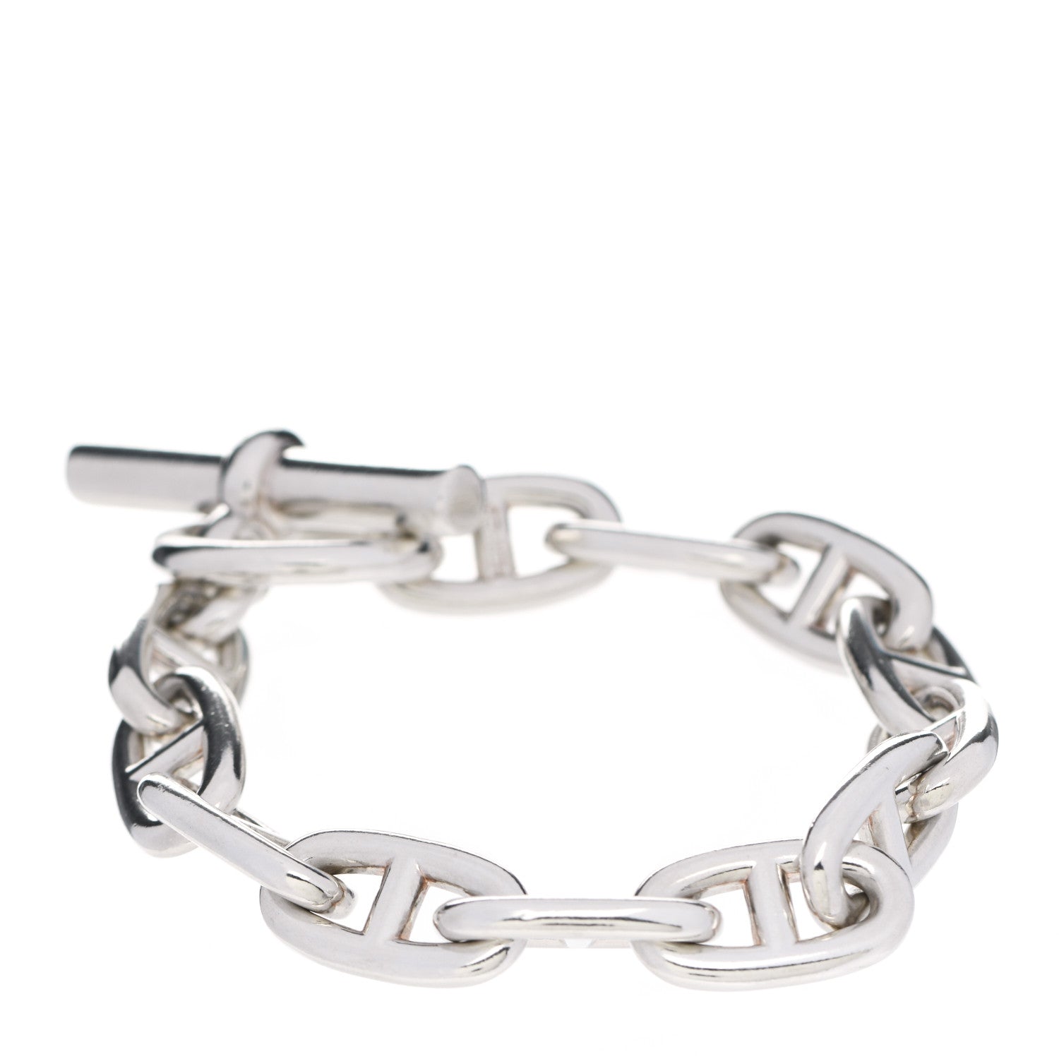 Hermes Sterling Silver MM Chaine d'Ancre Bracelet 3 of 6