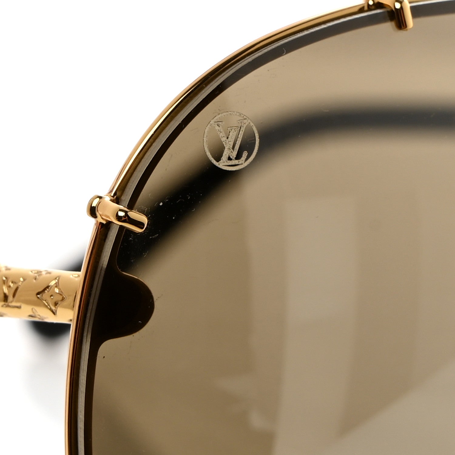 Louis Vuitton Metal LV Drive Sunglasses Z0897W Black Gold 7 of 8