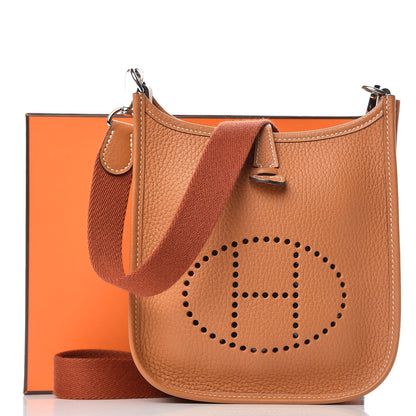 Hermes Taurillon Clemence Amazone Evelyne TPM Gold Cuivre 10 of 10