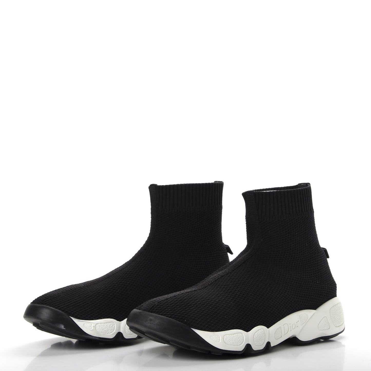 Technical Canvas Fusion High Top Sneakers 36.5 Black