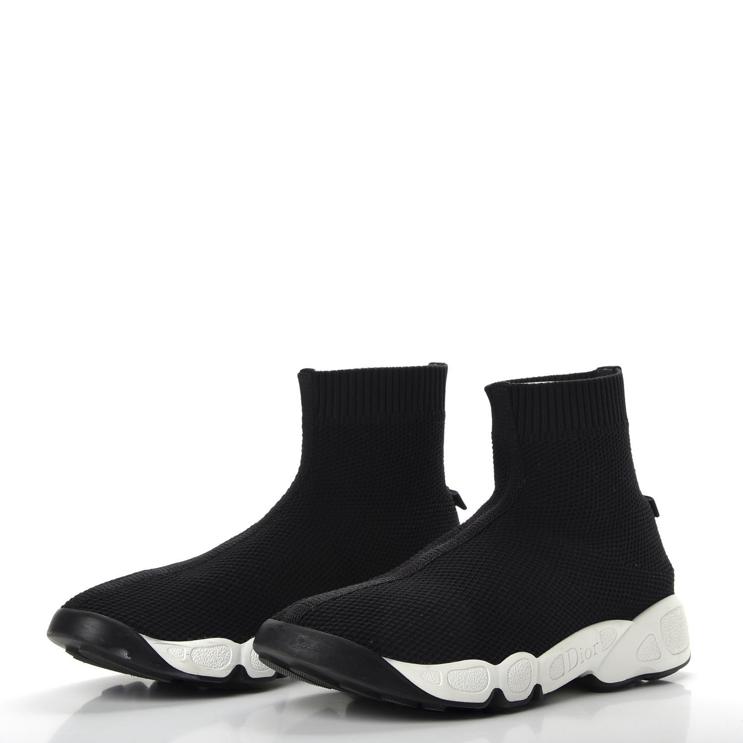 Christian Dior Technical Canvas Fusion High Top Sneakers 36.5 Black 3 of 10