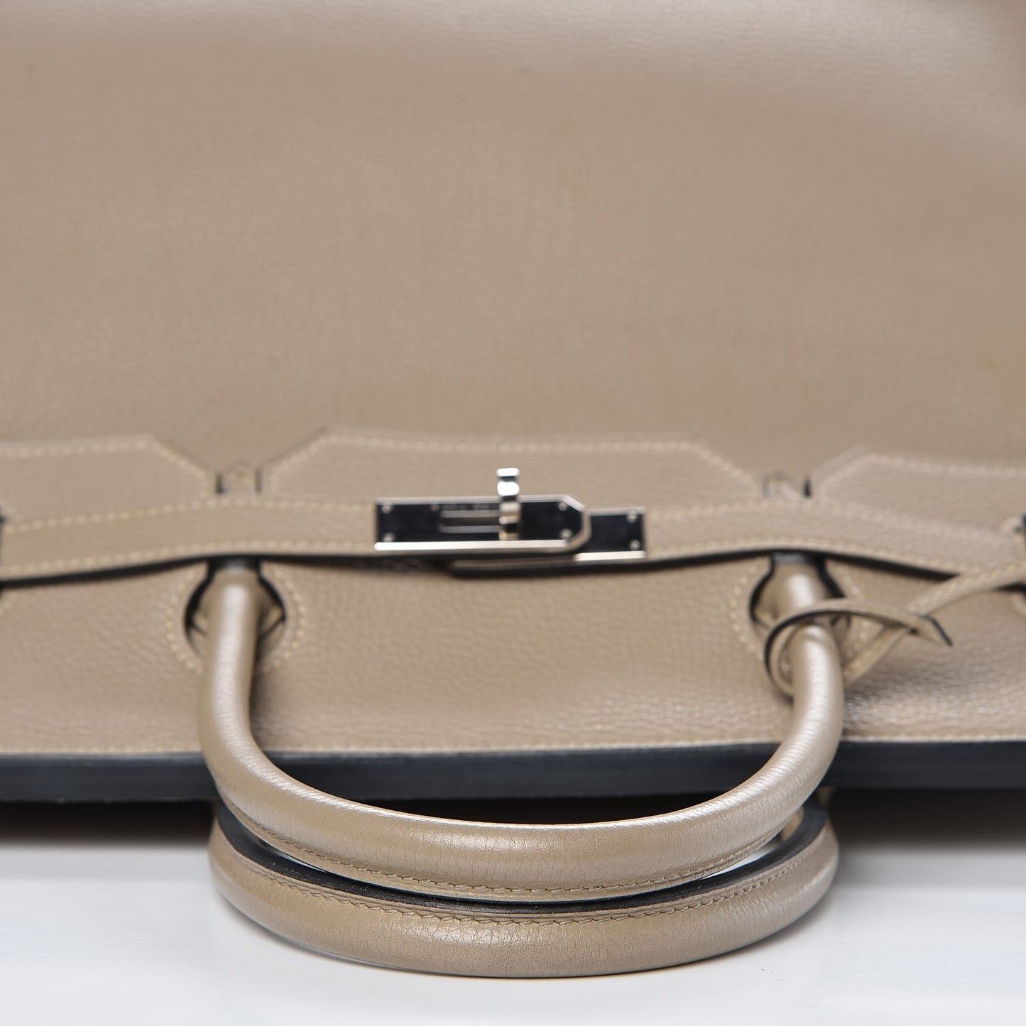 Taurillon Clemence Birkin 40 Gris Tourterelle