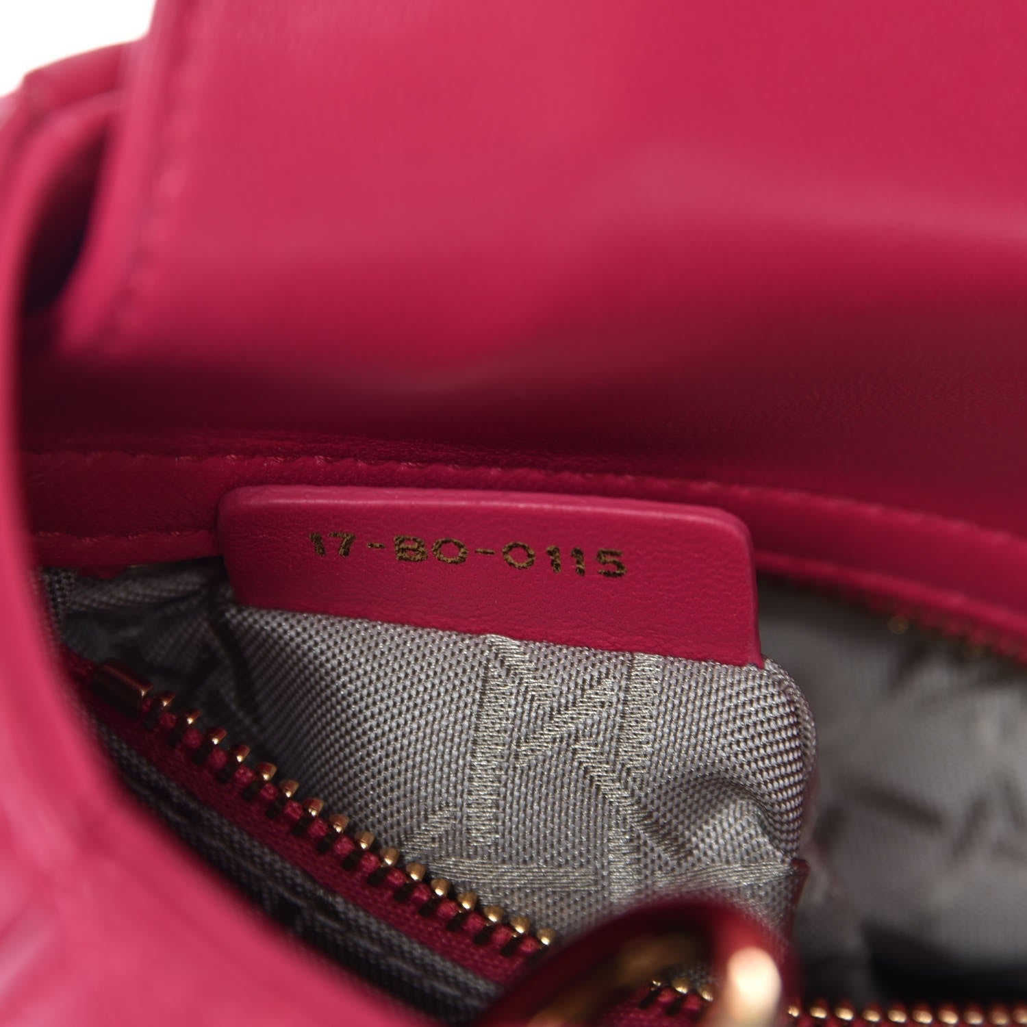 Christian Dior Lambskin Cannage Mini Lady Dior Fuchsia 7 of 8