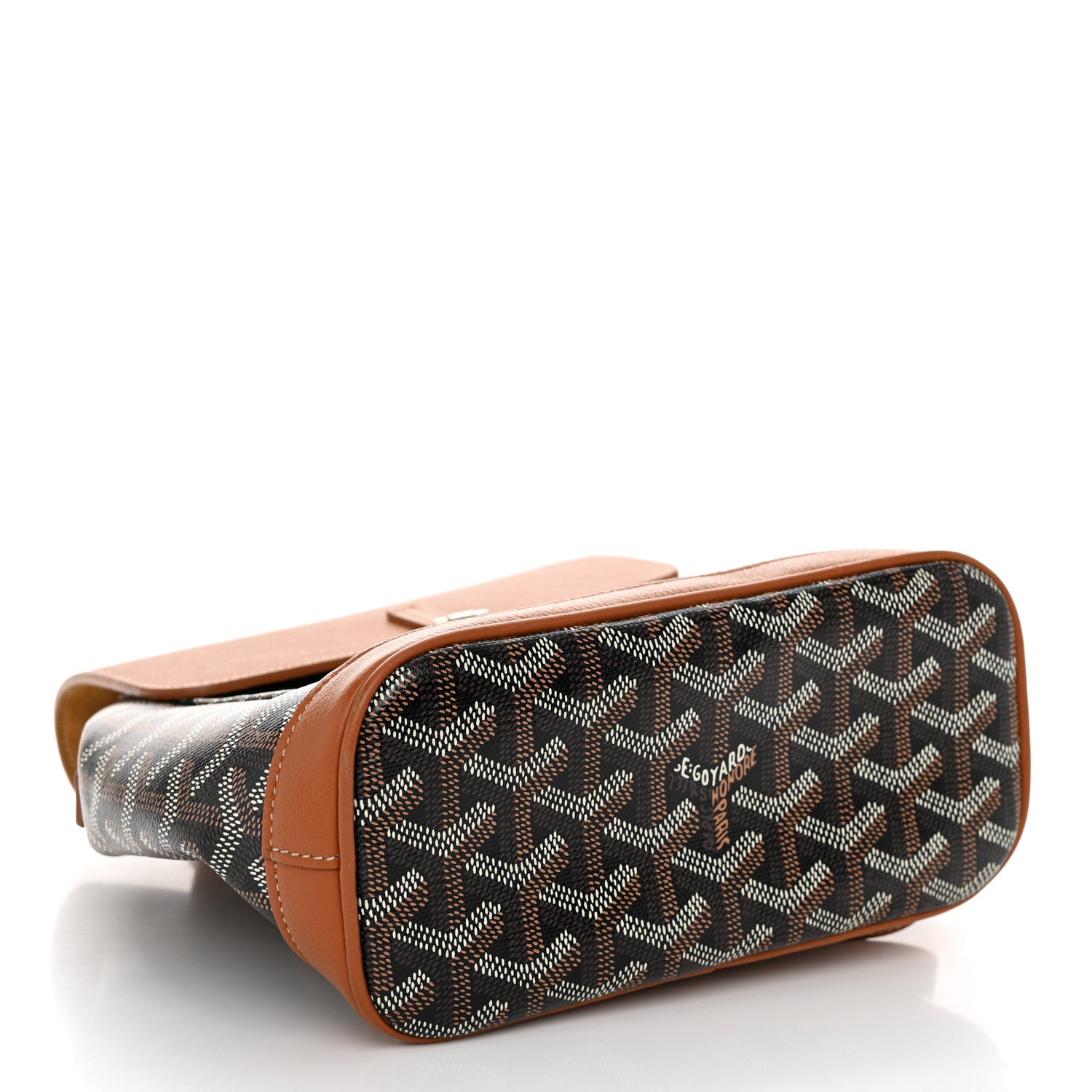 Goyard Goyardine Calfskin Mini Alpin Backpack Black Gold 4 of 9