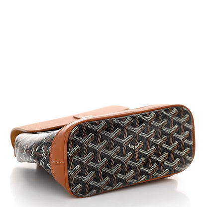 Goyard Goyardine Calfskin Mini Alpin Backpack Black Gold 4 of 9