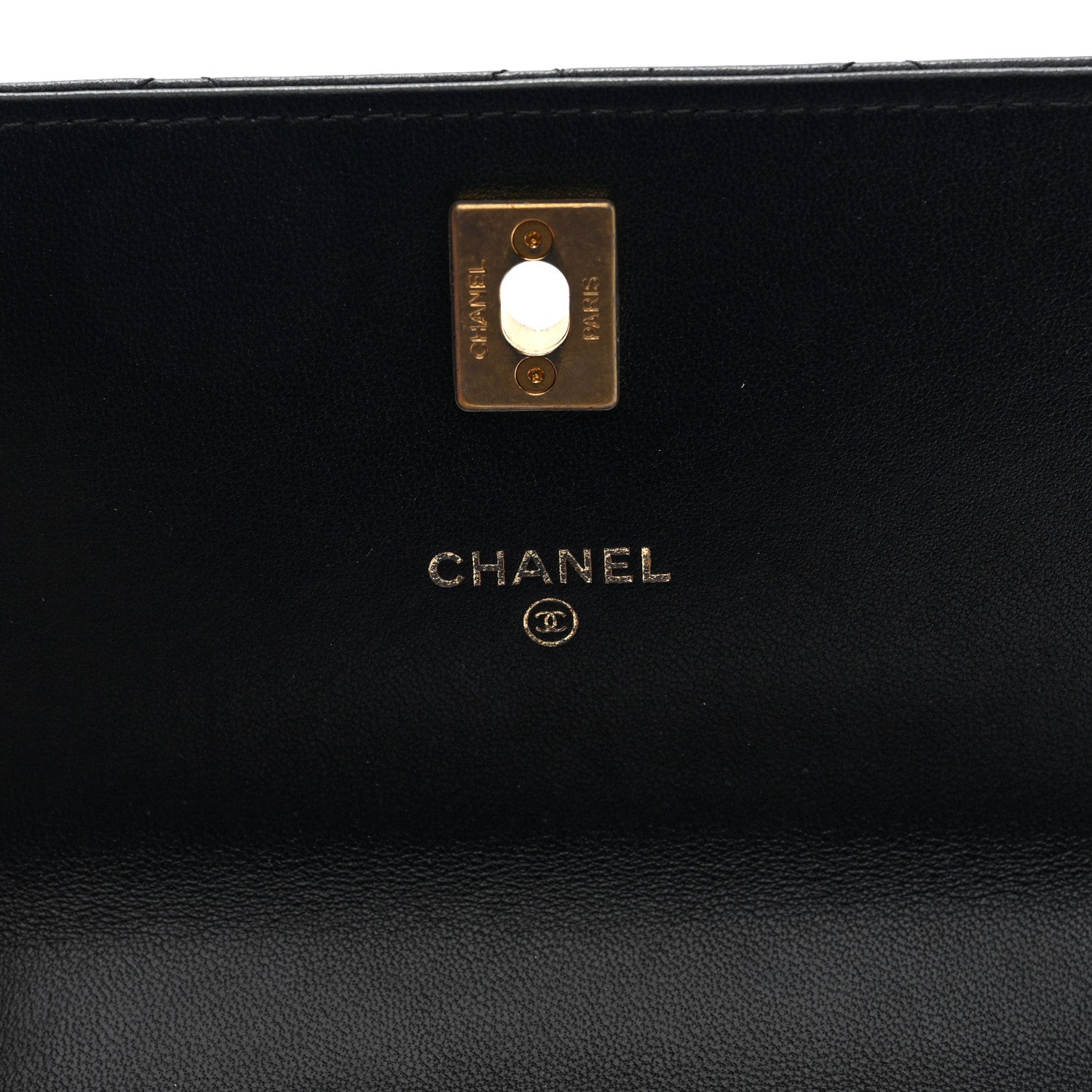Chanel Lambskin Quilted Mini Sweet Camellia Wallet on Chain WOC Black 6 of 10