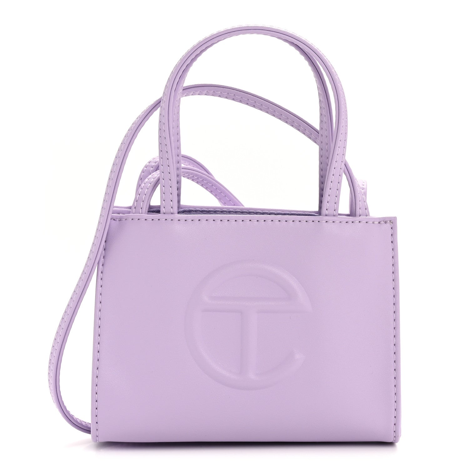 Telfar Vegan Leather Small Shopping Bag Lavender 1 of 10