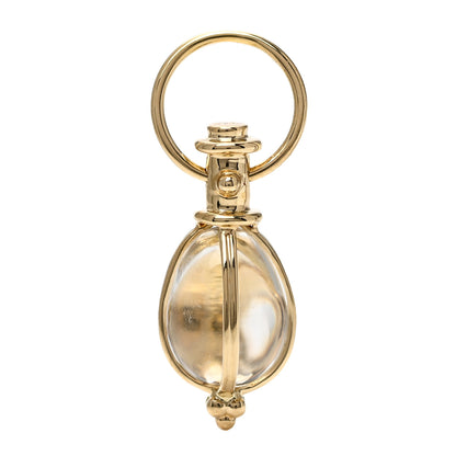 Temple St. Clair 18K Yellow Gold Rock Crystal XS Amulet Pendant 1 of 3