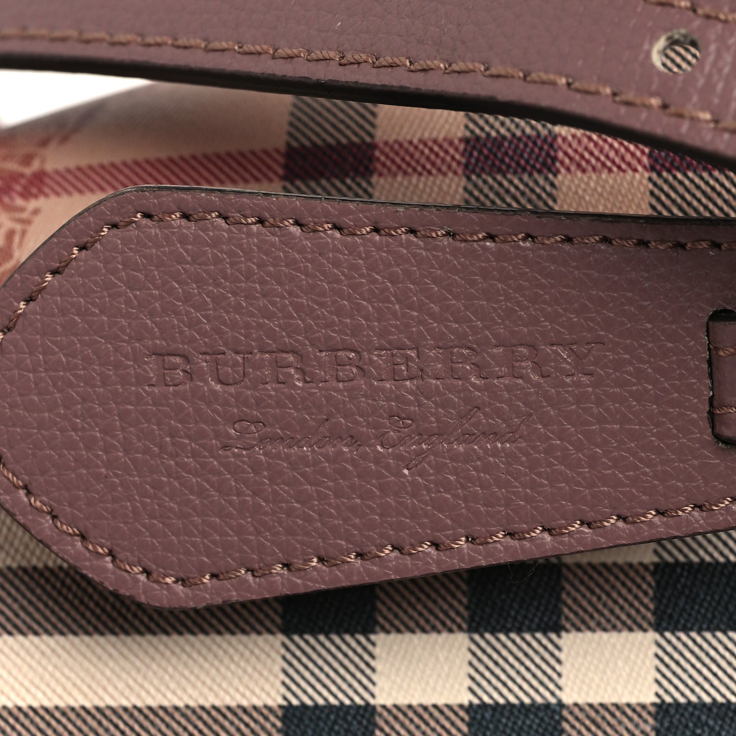 Haymarket Check Colours Small Lorne Bucket Crossbody Elderberry