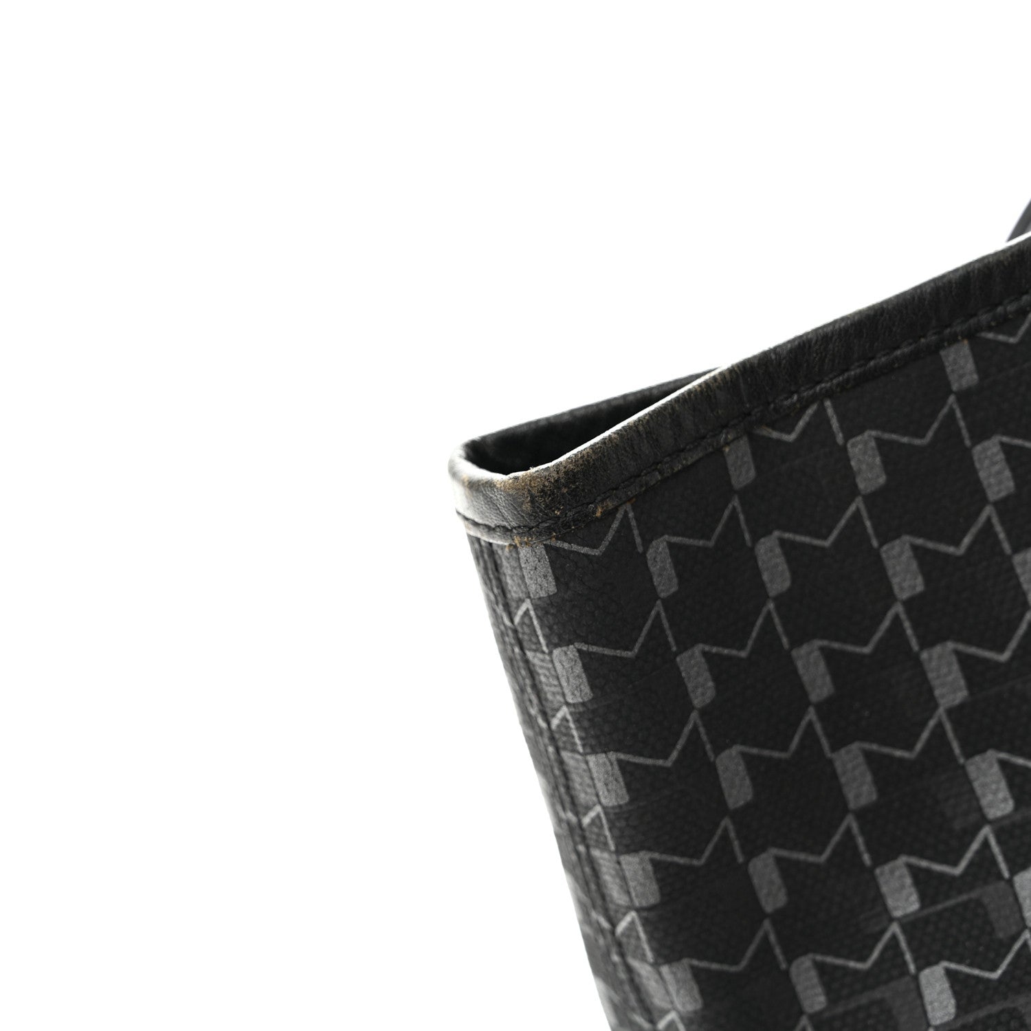 Moynat Calfskin Canvas 1920 M Monogram MM Tote  Black 12 of 15