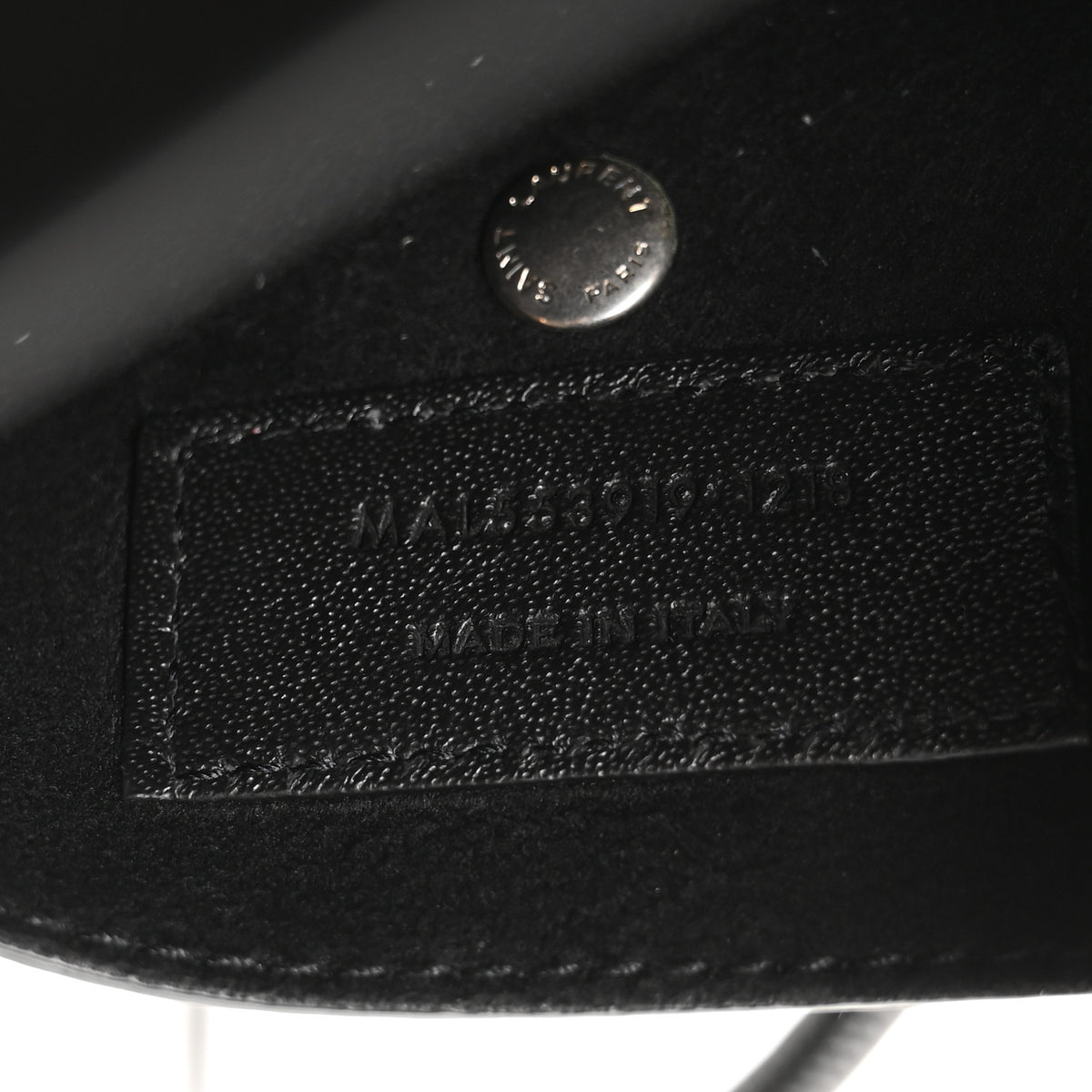 Saint Laurent Lambskin Teddy Drawstring Bag Black 8 of 11