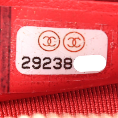 Chanel Caviar Quilted Zip Around Classic Coin Purse Red 7 of 8