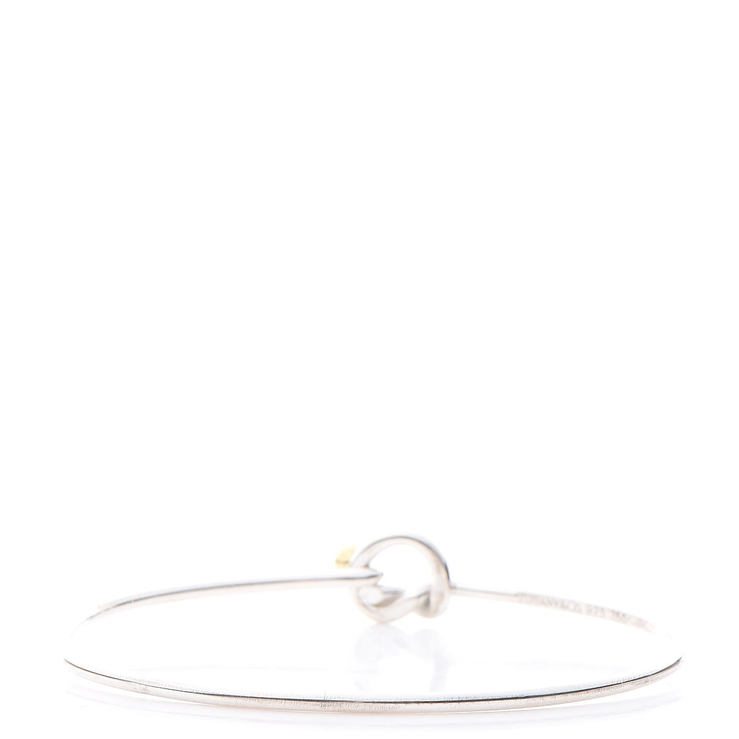 Tiffany Sterling Silver 18K Yellow Gold Knot Bracelet 3 of 5