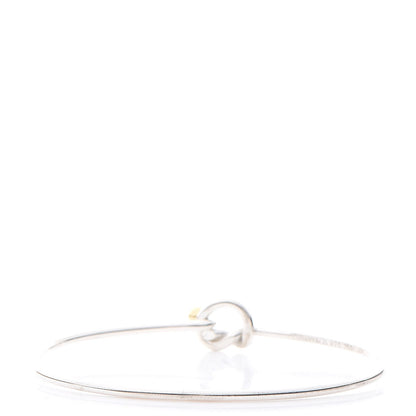 Tiffany Sterling Silver 18K Yellow Gold Knot Bracelet 3 of 5