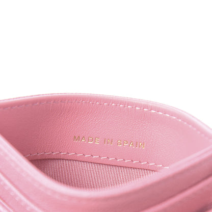 Chanel Caviar Quilted Boy Card Holder Pink 7 of 10