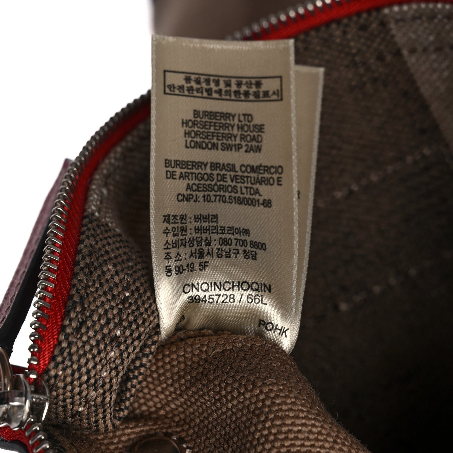 Burberry Canvas Mega Check Medium Ashby Hobo Cadmium Red 8 of 15