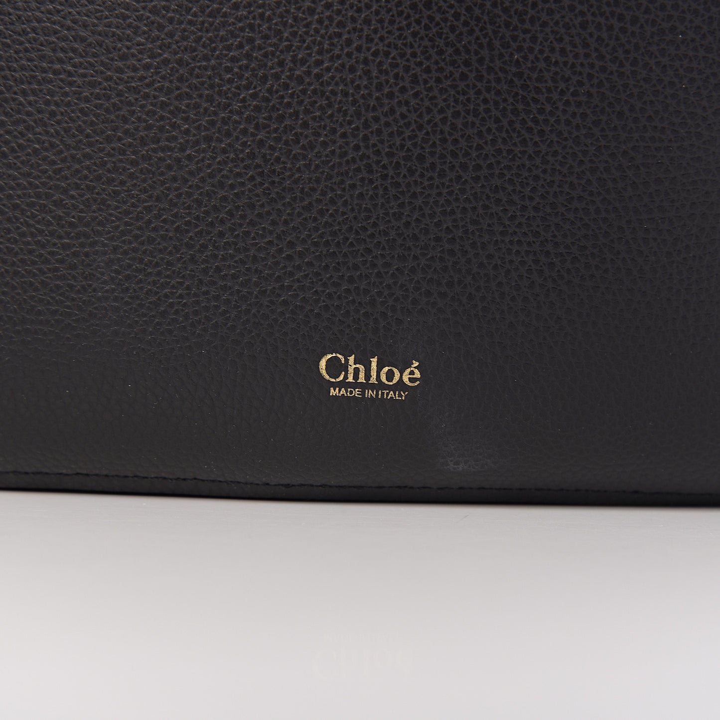 Smooth Grained Calfskin Medium Aby Tote Black