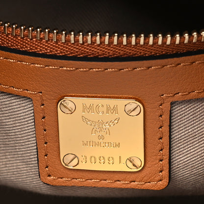 MCM Visetos Small Essential Crossbody Bag Cognac 6 of 10