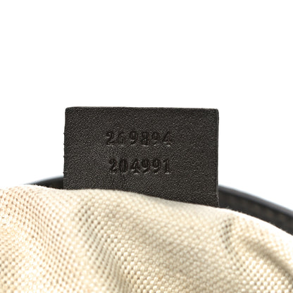 Gucci Monogram Web Mayfair Top Handle Satchel Dark Brown 7 of 14