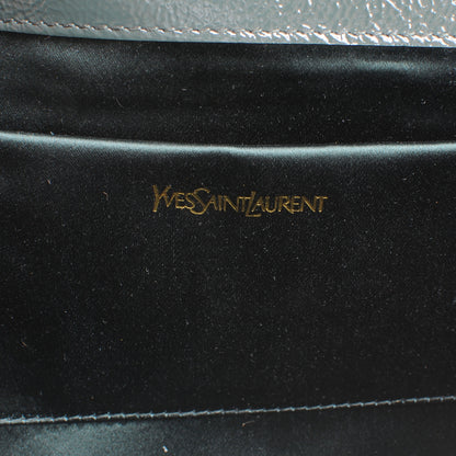 Saint Laurent Patent Large Belle de Jour Clutch Green 6 of 8