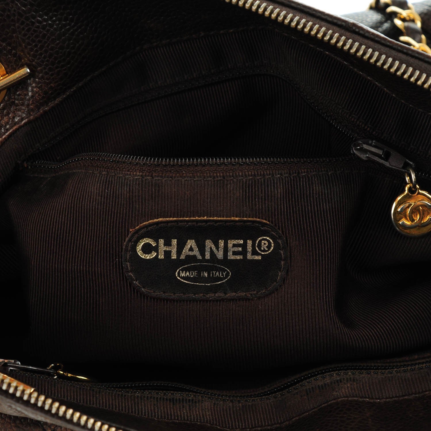 Chanel Caviar Quilted Flap Shoulder Bag Brown 6 of 7
