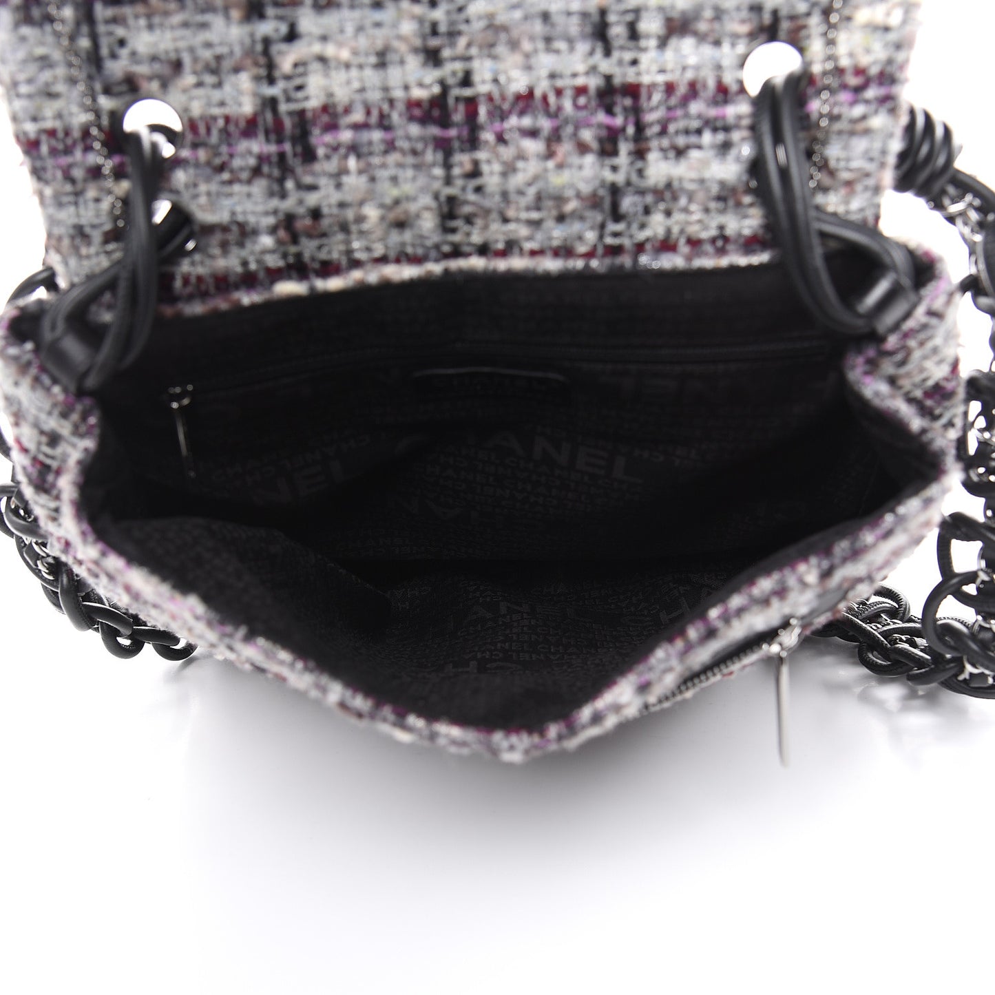 Tweed Camellia Messenger Multicolor