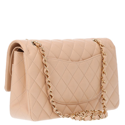 Chanel Lambskin Quilted Medium Double Flap Beige 3 of 11