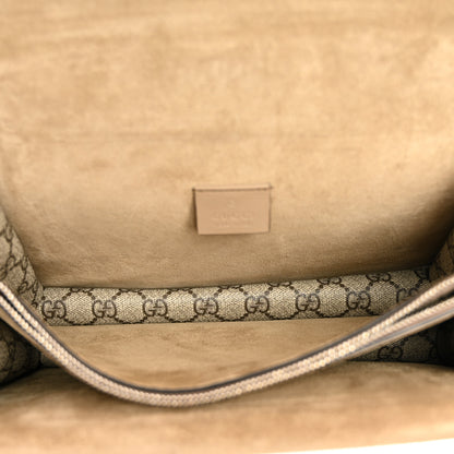 Gucci GG Supreme Monogram Suede Small Dionysus Shoulder Bag Beige Ebony Taupe 5 of 10