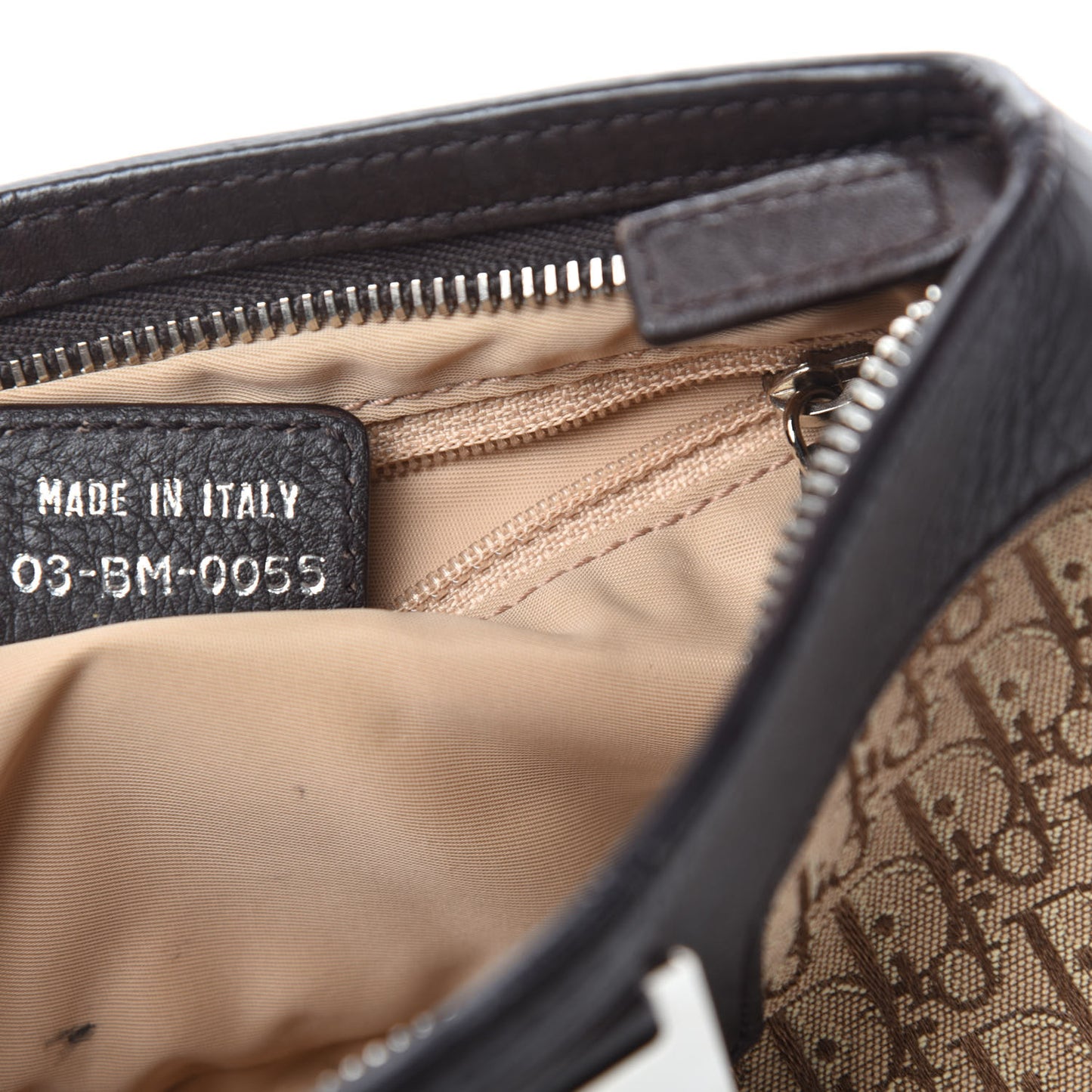 Monogram Shoulder Bag Brown Beige