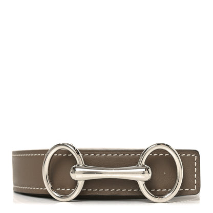 Hermes Epsom Swift 13mm Heritage Belt 85 34 Etoupe White 1 of 6
