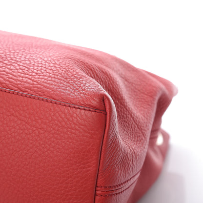 Gucci Pebbled Calfskin Medium Soho Chain Shoulder Bag Tabasco Red 16 of 18