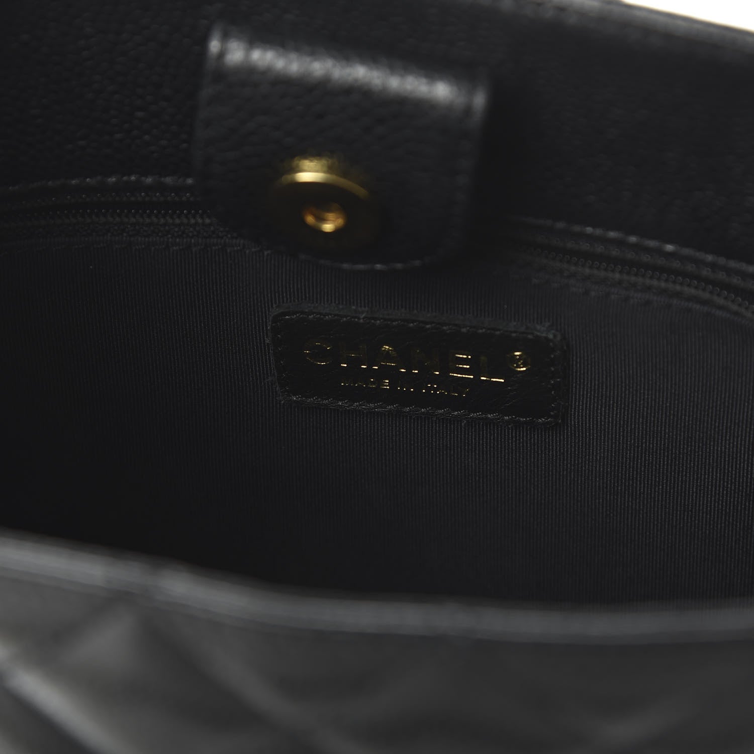 Chanel Caviar Quilted Petit Shopping Tote PST Black 8 of 10