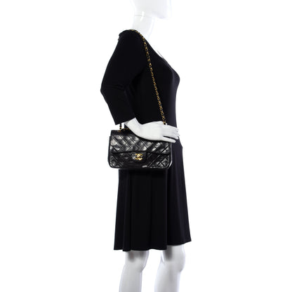 Chanel Lambskin Quilted Small Double Flap Black 2 of 18