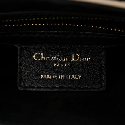 Christian Dior Calfskin Plan De Paris Printed Saddle Bag With Strap Beige Black 6 of 10