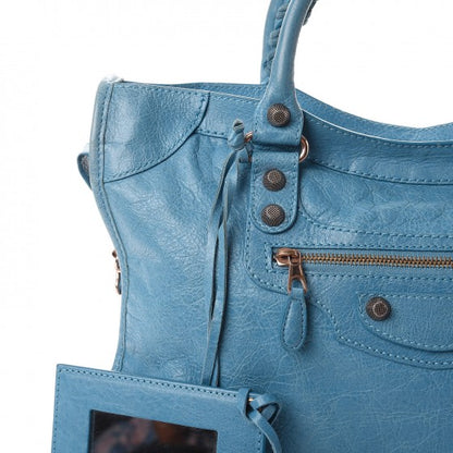 Balenciaga Agneau Giant 12 Rose Gold Hardware City Bleu Indigo 8 of 16