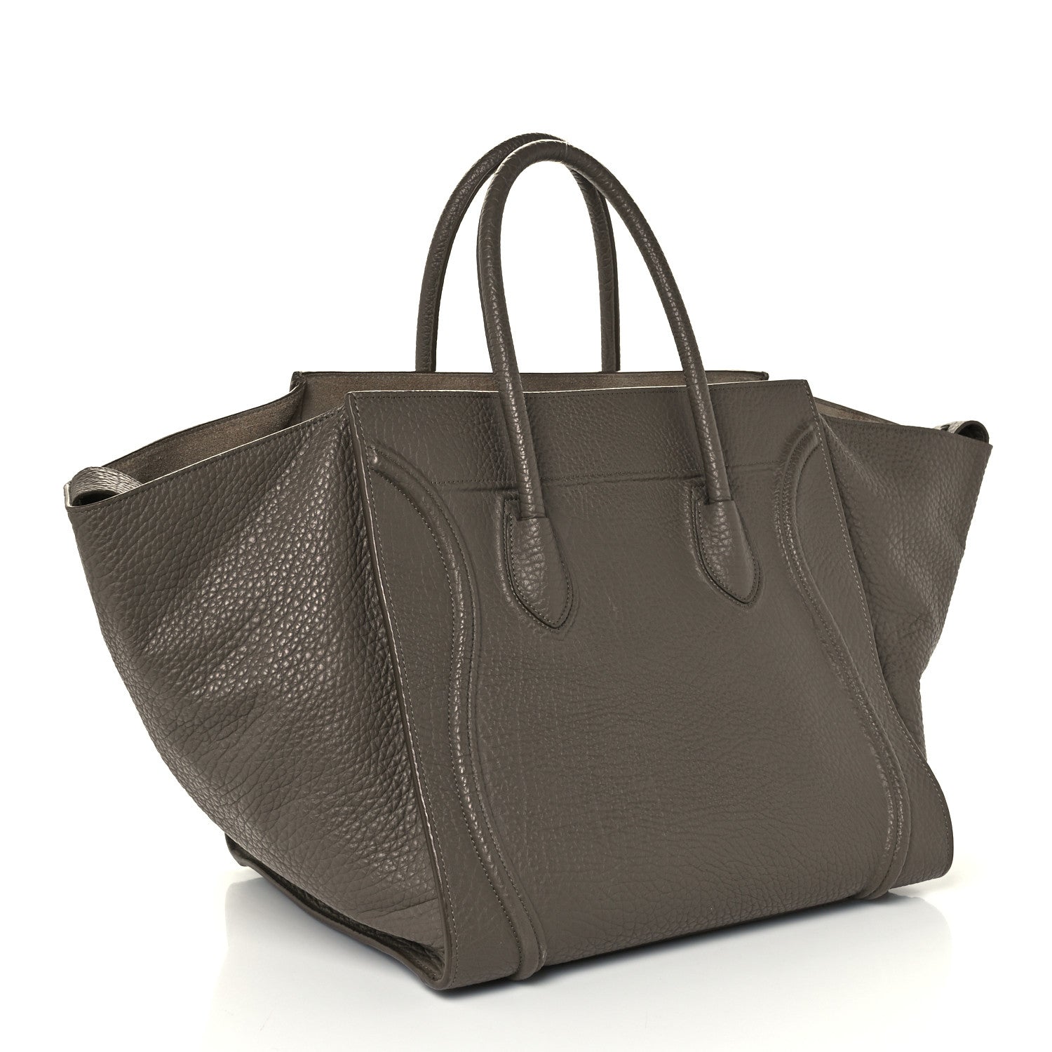 Celine Bullhide Medium Phantom Luggage Taupe 2 of 9