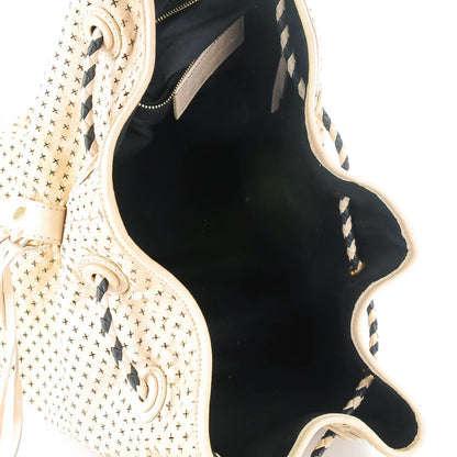 Balenciaga Agneau Arena Laser Cut Cross Classic Gold Hardware Medium Pampille Praline 5 of 7