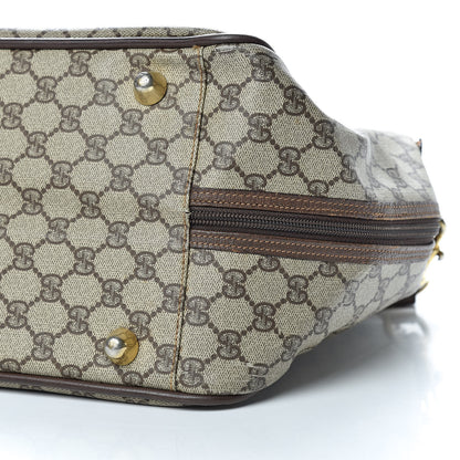 Gucci Coated Canvas Monogram Suitcase Luggage Brown 10 of 11