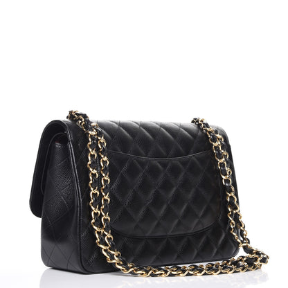 Chanel Caviar Quilted Jumbo Double Flap Black 4 of 9