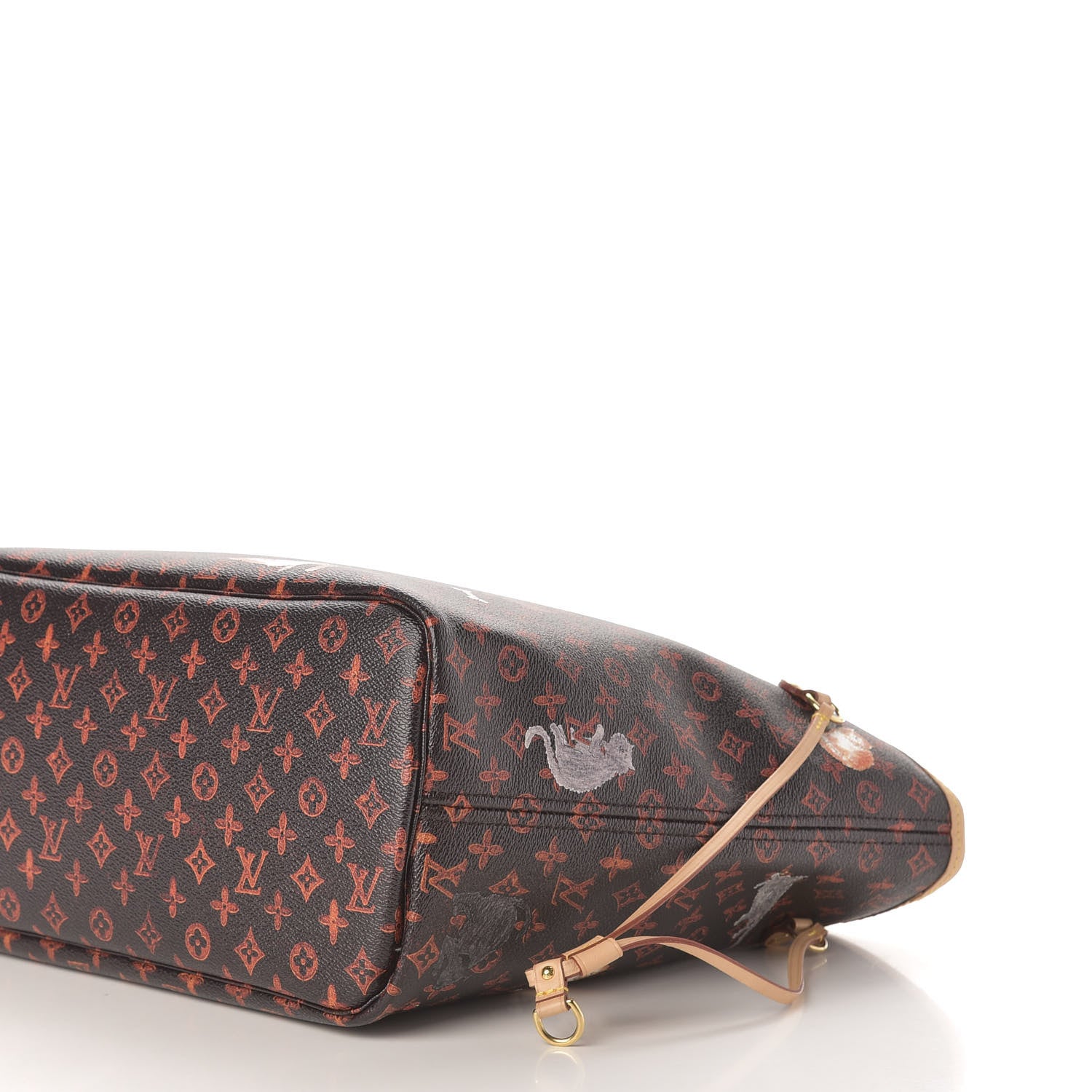 Louis Vuitton Catogram Neverfull MM Marron 9 of 10