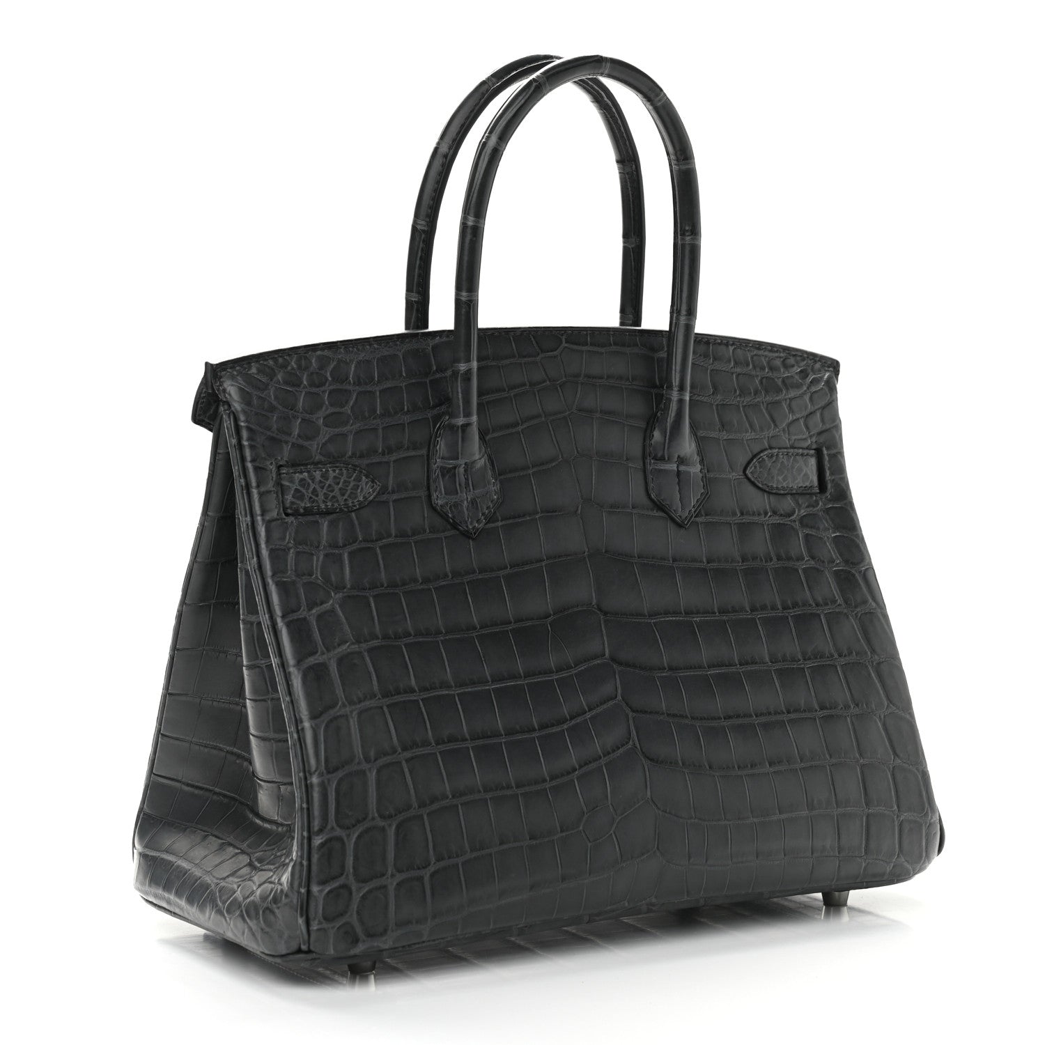 Hermes Matte Niloticus Crocodile Birkin 30 Plomb 3 of 11