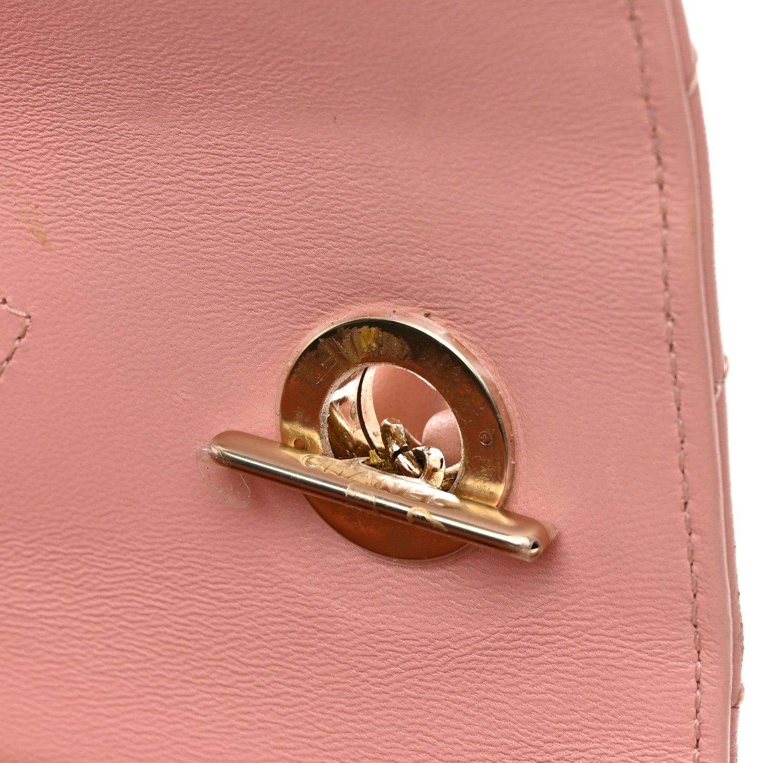 Chanel Lambskin Chevron Quilted Small Trendy CC Dual Handle Flap Bag Light Pink 12 of 25