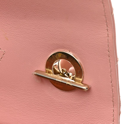 Chanel Lambskin Chevron Quilted Small Trendy CC Dual Handle Flap Bag Light Pink 12 of 25