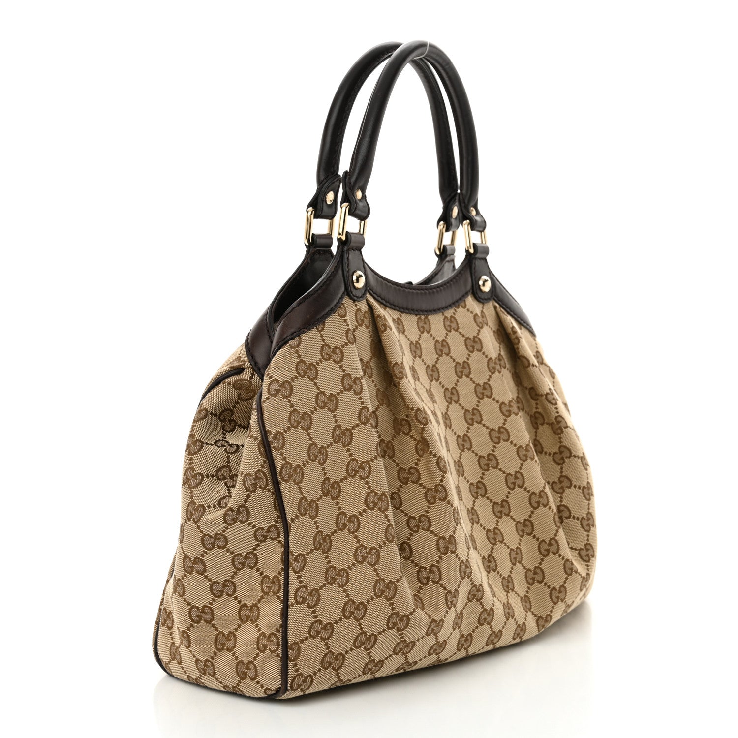Gucci Monogram Medium Sukey Tote Dark Brown 3 of 13
