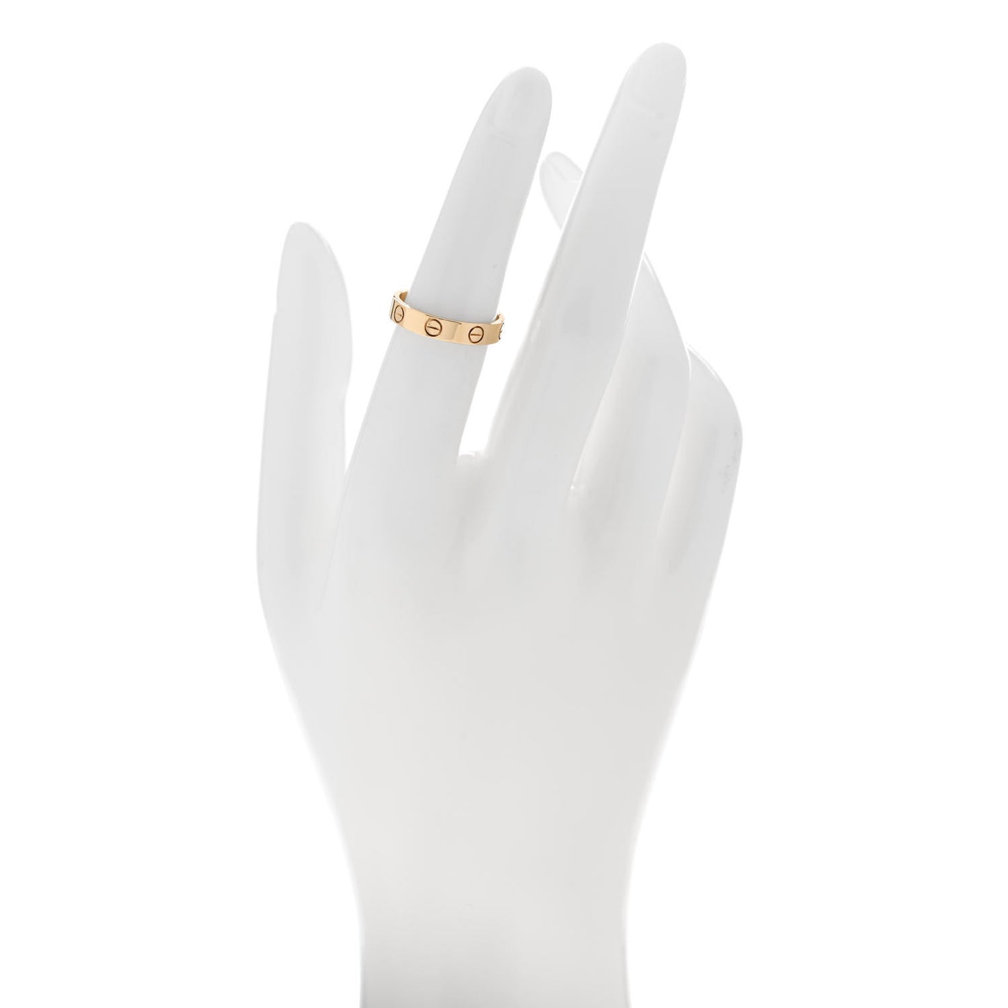 18K Yellow Gold 3.5mm LOVE Wedding Band Ring 51 5.75